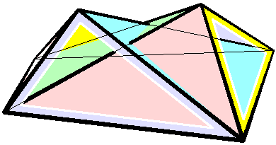 Изгибаемый октаэдр Брикара первого типа